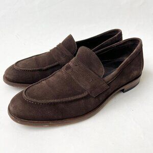 LLOYD Made in Germany Men brown suede penny loafer , Size 9